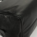 LOEWE Hand Bag Leather Black Gold Auth 121225-15