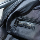 LOEWE Hand Bag Leather Black Gold Auth 121225-19