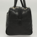 LOEWE Hand Bag Leather Black Gold Auth 121225-3