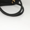 LOEWE Hand Bag Leather Black Gold Auth 121225-7