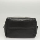 LOEWE Hand Bag Leather Black Gold Auth 121225-5