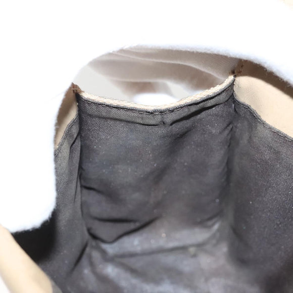 GUCCI GG Canvas Pouch Beige Auth 121227