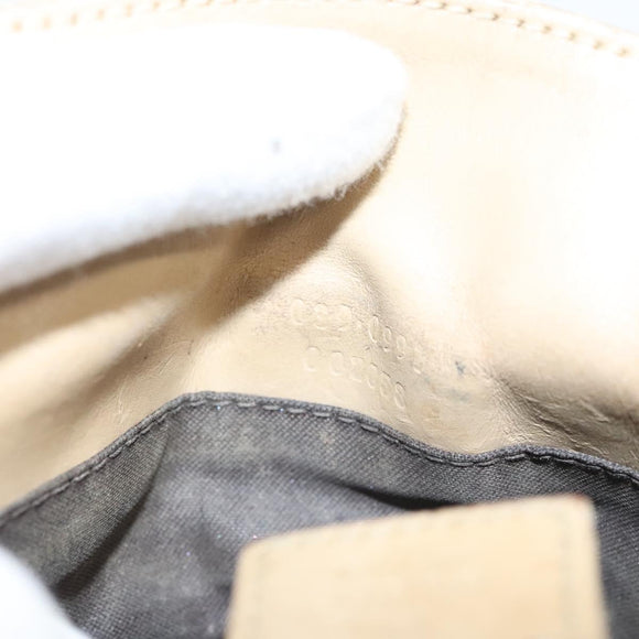 GUCCI GG Canvas Pouch Beige Auth 121227