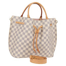 LOUIS VUITTON Damier Azur Giroratta Hand Bag N41579 LV Auth 121229M-1
