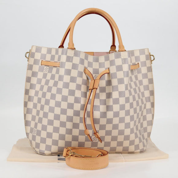 LOUIS VUITTON Damier Azur Giroratta Hand Bag N41579 LV Auth 121229M