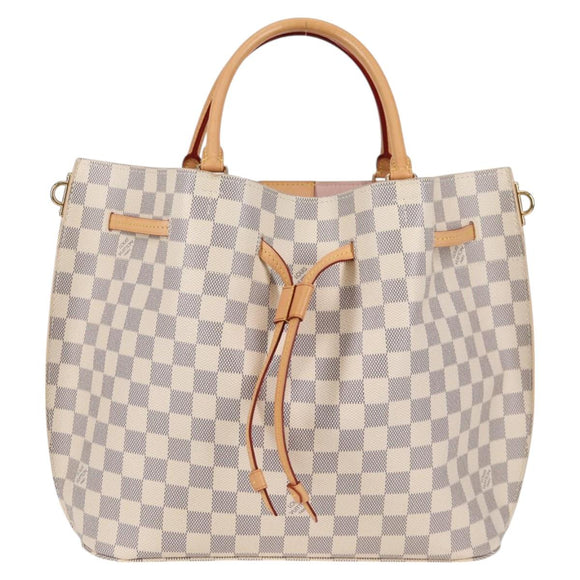 LOUIS VUITTON Damier Azur Giroratta Hand Bag N41579 LV Auth 121229M