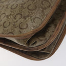 CELINE C Sulky Shoulder Bag Coated Canvas Beige gold Auth 121230-13