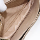 CELINE C Sulky Shoulder Bag Coated Canvas Beige gold Auth 121230-16