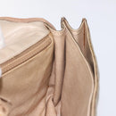 CELINE C Sulky Shoulder Bag Coated Canvas Beige gold Auth 121230-18