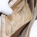 CELINE C Sulky Shoulder Bag Coated Canvas Beige gold Auth 121230-20