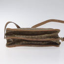 CELINE C Sulky Shoulder Bag Coated Canvas Beige gold Auth 121230-9