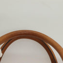 CELINE Macadam Canvas Boston Bag PVC Brown Gold Auth 121232-8