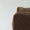 CELINE Macadam Canvas Backpack PVC Leather Brown Gold Auth 121237-14