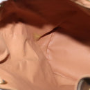 CELINE Macadam Canvas Backpack PVC Leather Brown Gold Auth 121237-20