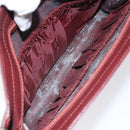 CARTIER Clutch Bag Leather Bordeaux Gold Auth 121240-15