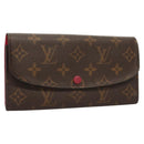 LOUIS VUITTON Monogram Portefeuille Emilie Wallet Pink M60697 LV Auth 121244-1