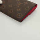 LOUIS VUITTON Monogram Portefeuille Emilie Wallet Pink M60697 LV Auth 121244-16