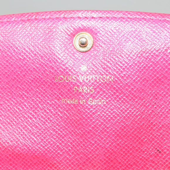LOUIS VUITTON Monogram Portefeuille Emilie Wallet Pink M60697 LV Auth 121244
