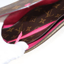 LOUIS VUITTON Monogram Portefeuille Emilie Wallet Pink M60697 LV Auth 121244-9