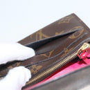 LOUIS VUITTON Monogram Portefeuille Emilie Wallet Pink M60697 LV Auth 121244-20