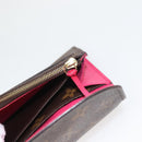 LOUIS VUITTON Monogram Portefeuille Emilie Wallet Pink M60697 LV Auth 121244-10