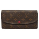 LOUIS VUITTON Monogram Portefeuille Emilie Wallet Pink M60697 LV Auth 121244-13