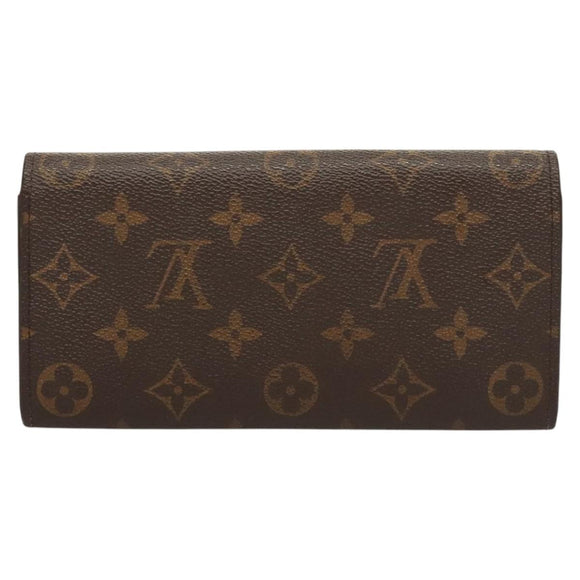 LOUIS VUITTON Monogram Portefeuille Emilie Wallet Pink M60697 LV Auth 121244