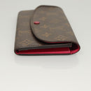 LOUIS VUITTON Monogram Portefeuille Emilie Wallet Pink M60697 LV Auth 121244-3