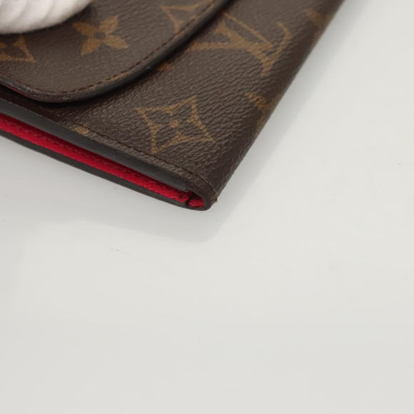 LOUIS VUITTON Monogram Portefeuille Emilie Wallet Pink M60697 LV Auth 121244