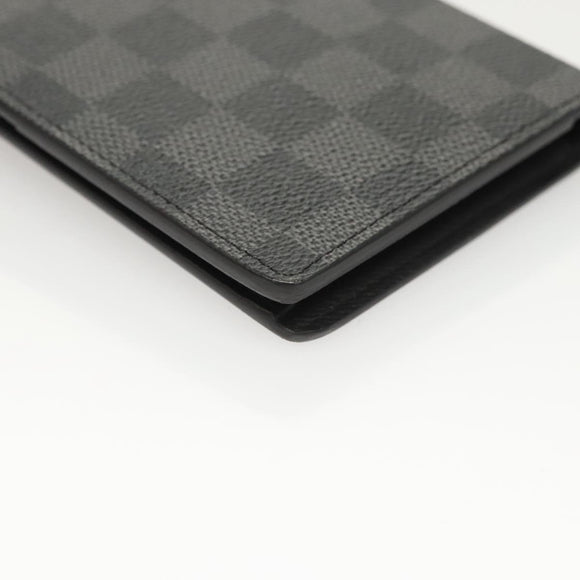 LOUIS VUITTON Damier Graphite Portefeuille Ron Long Wallet N62227 LV Auth 121246