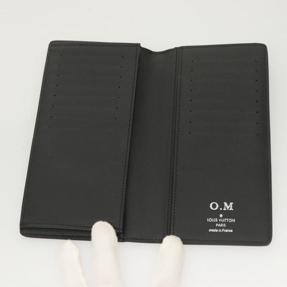 LOUIS VUITTON Damier Graphite Portefeuille Ron Long Wallet N62227 LV Auth 121246