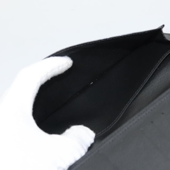 LOUIS VUITTON Damier Graphite Portefeuille Ron Long Wallet N62227 LV Auth 121246