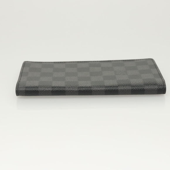 LOUIS VUITTON Damier Graphite Portefeuille Ron Langbörse N62227 LV Auth 121246