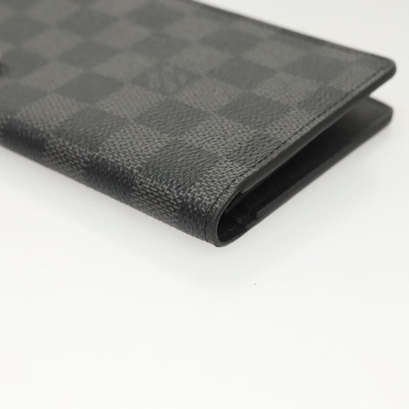LOUIS VUITTON Damier Graphite Portefeuille Ron Long Wallet N62227 LV Auth 121246