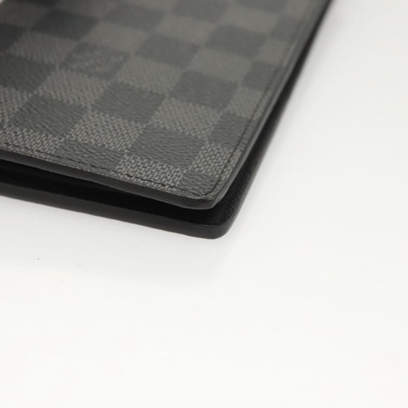 LOUIS VUITTON Damier Graphite Portefeuille Ron Long Wallet N62227 LV Auth 121246