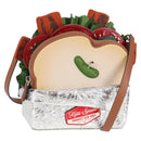 kate spade Glamwich 3D Sandwich Shoulder Bag Leather Brown Gold Auth 121253M-1