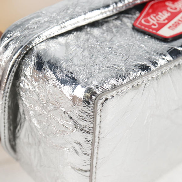 kate spade Glamwich 3D Sandwich Shoulder Bag Leather Brown Gold Auth 121253M