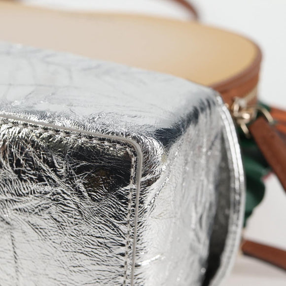 kate spade Glamwich 3D Sandwich Shoulder Bag Leather Brown Gold Auth 121253M