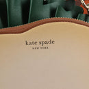kate spade Glamwich 3D Sandwich Shoulder Bag Leather Brown Gold Auth 121253M-14