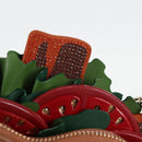 kate spade Glamwich 3D Sandwich Shoulder Bag Leather Brown Gold Auth 121253M-15