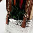 kate spade Glamwich 3D Sandwich Shoulder Bag Leather Brown Gold Auth 121253M-17