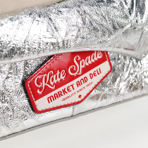 kate spade Glamwich 3D Sandwich Shoulder Bag Leather Brown Gold Auth 121253M