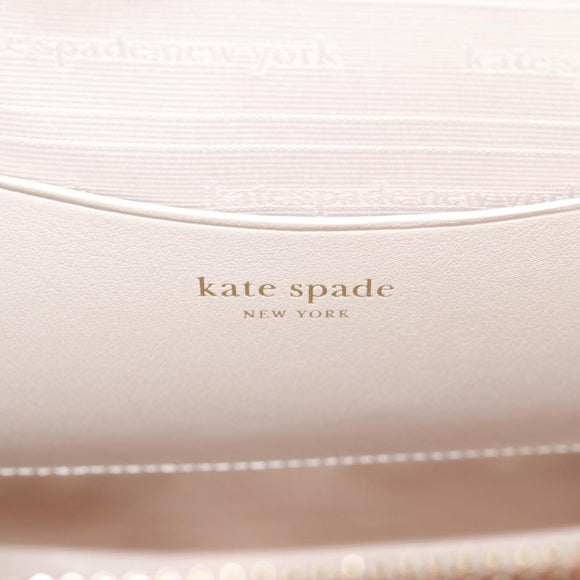 kate spade Glamwich 3D Sandwich Shoulder Bag Leather Brown Gold Auth 121253M