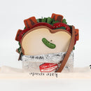 kate spade Glamwich 3D Sandwich Shoulder Bag Leather Brown Gold Auth 121253M-28