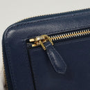 PRADA Long Wallet Safiano leather Blue Auth 121255-18