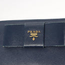 PRADA Long Wallet Safiano leather Blue Auth 121255-19