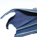 PRADA Long Wallet Safiano leather Blue Auth 121255-21