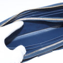 PRADA Long Wallet Safiano leather Blue Auth 121255-22