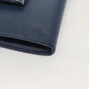 PRADA Long Wallet Safiano leather Blue Auth 121255-14