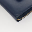 PRADA Long Wallet Safiano leather Blue Auth 121255-15